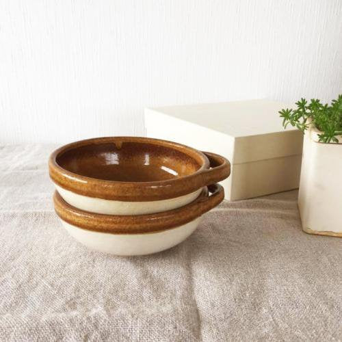 カセロラ オーブン とんすい cacerola bowl white&yellow