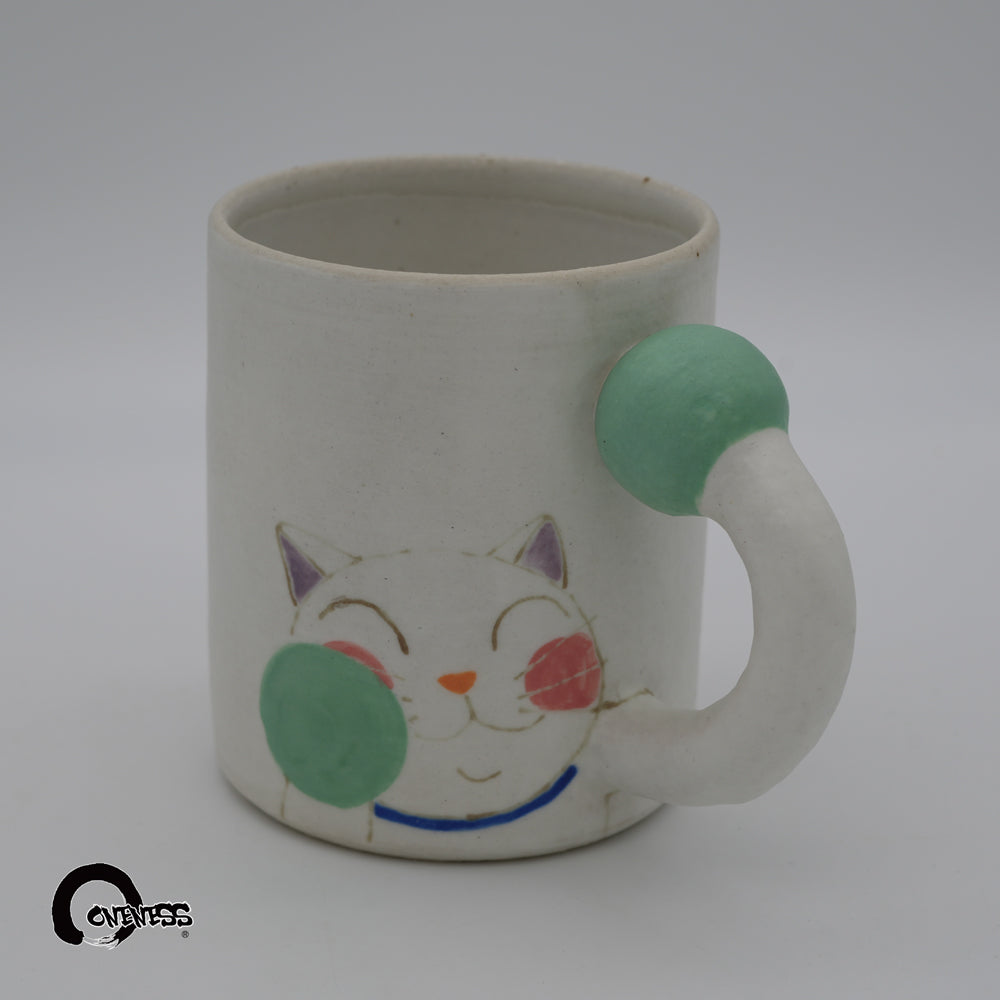 外山亜基雄さん パンチマグ ねこ  Punch Mug by Akio Toyama