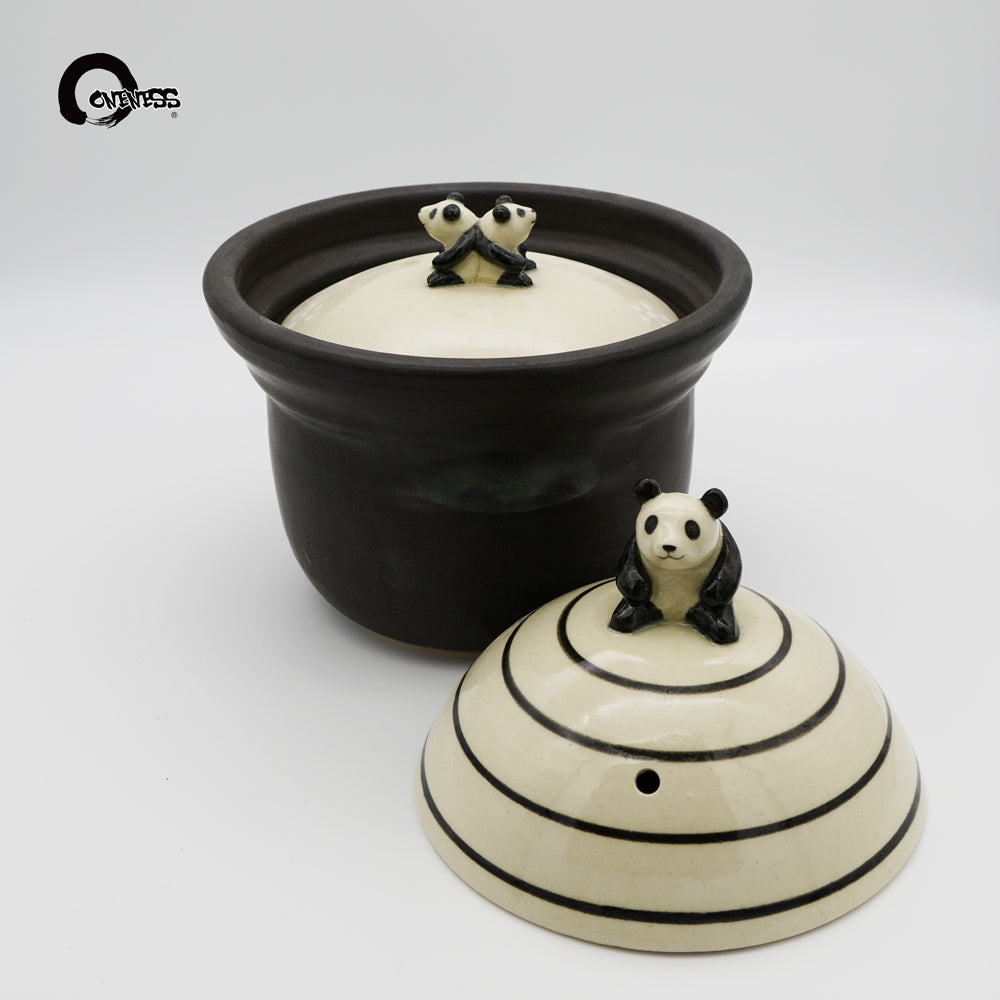 ま工房 かわいいパンダごはん土鍋