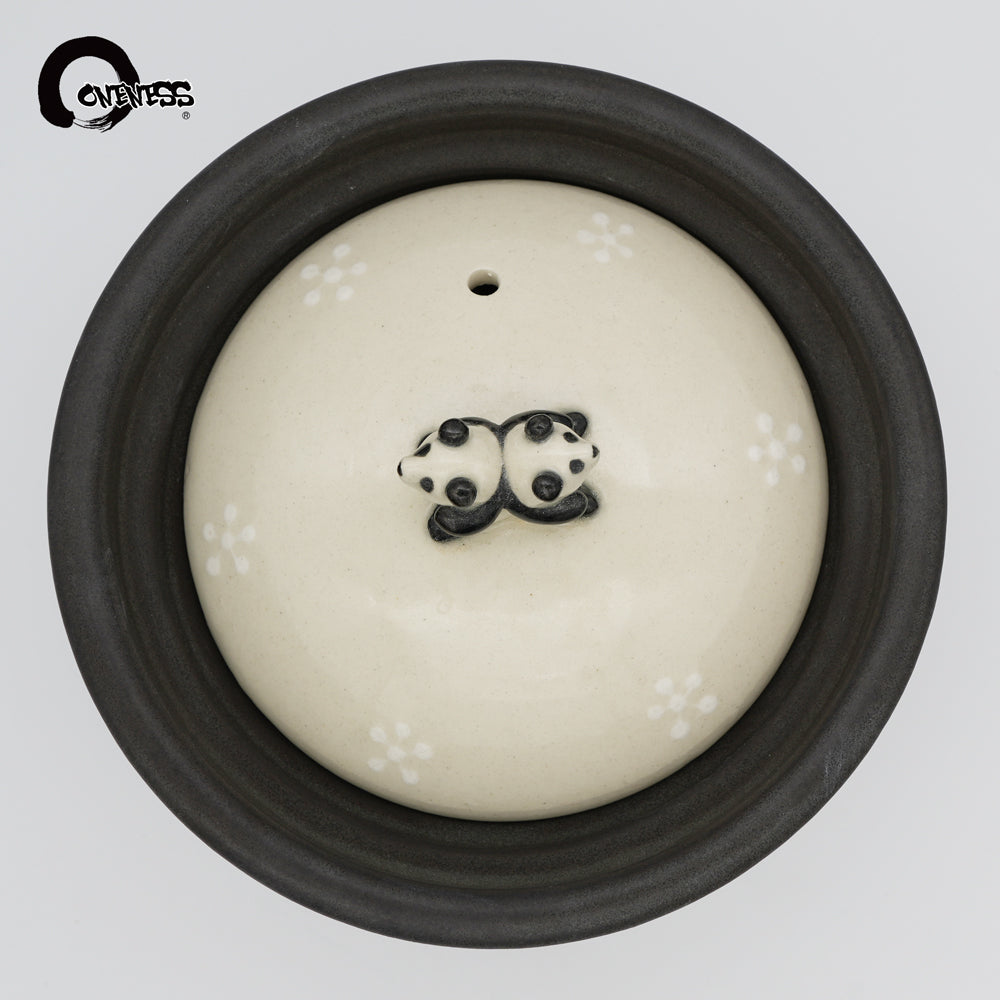 ま工房 かわいいパンダごはん土鍋