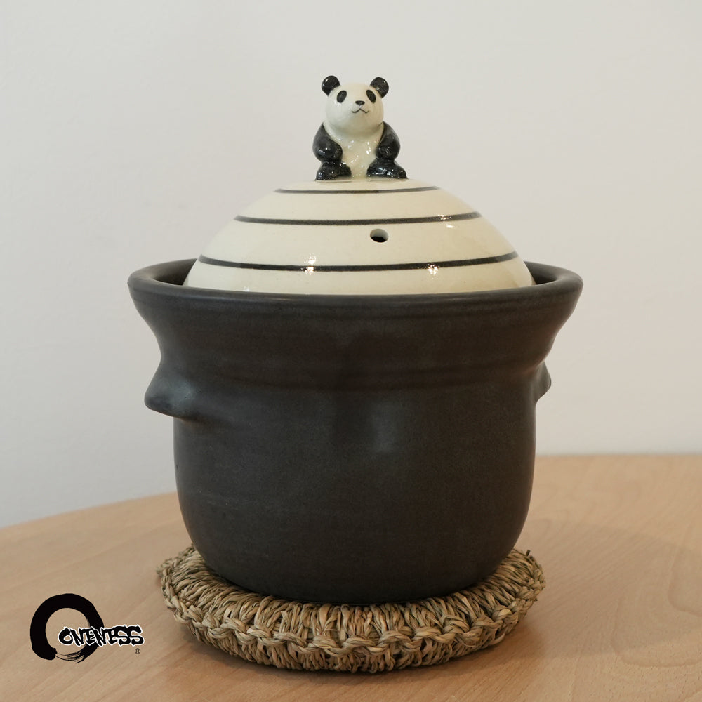 ま工房 かわいいパンダごはん土鍋