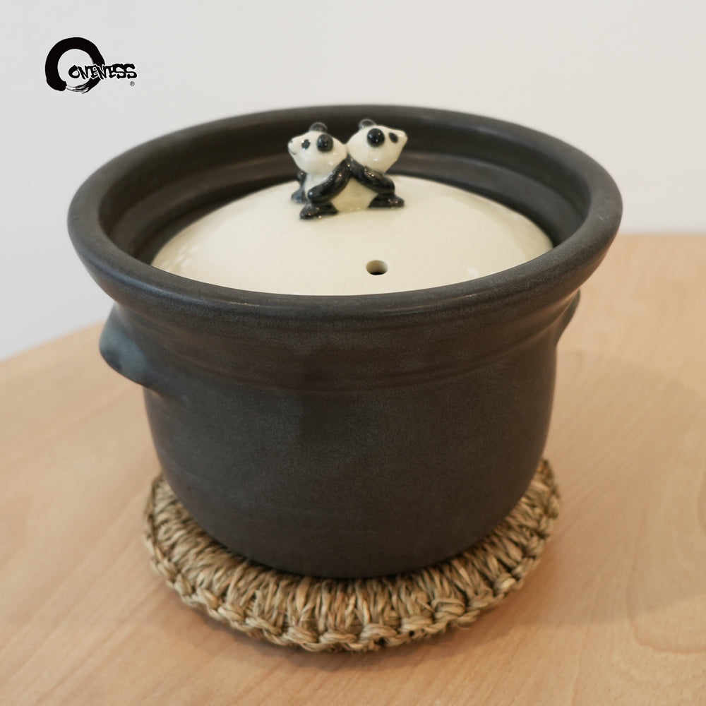 ま工房 かわいいパンダごはん土鍋