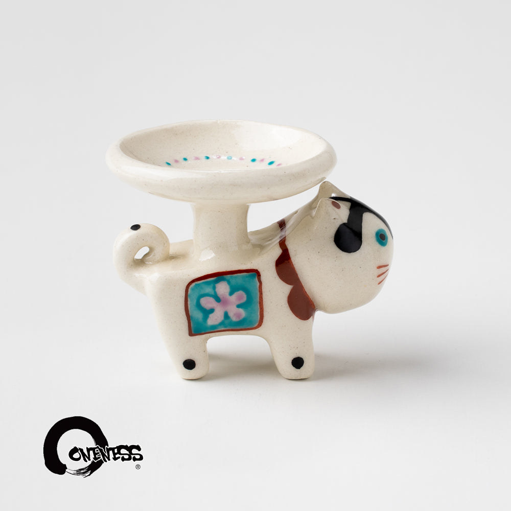 ま工房 豆皿 子守り犬