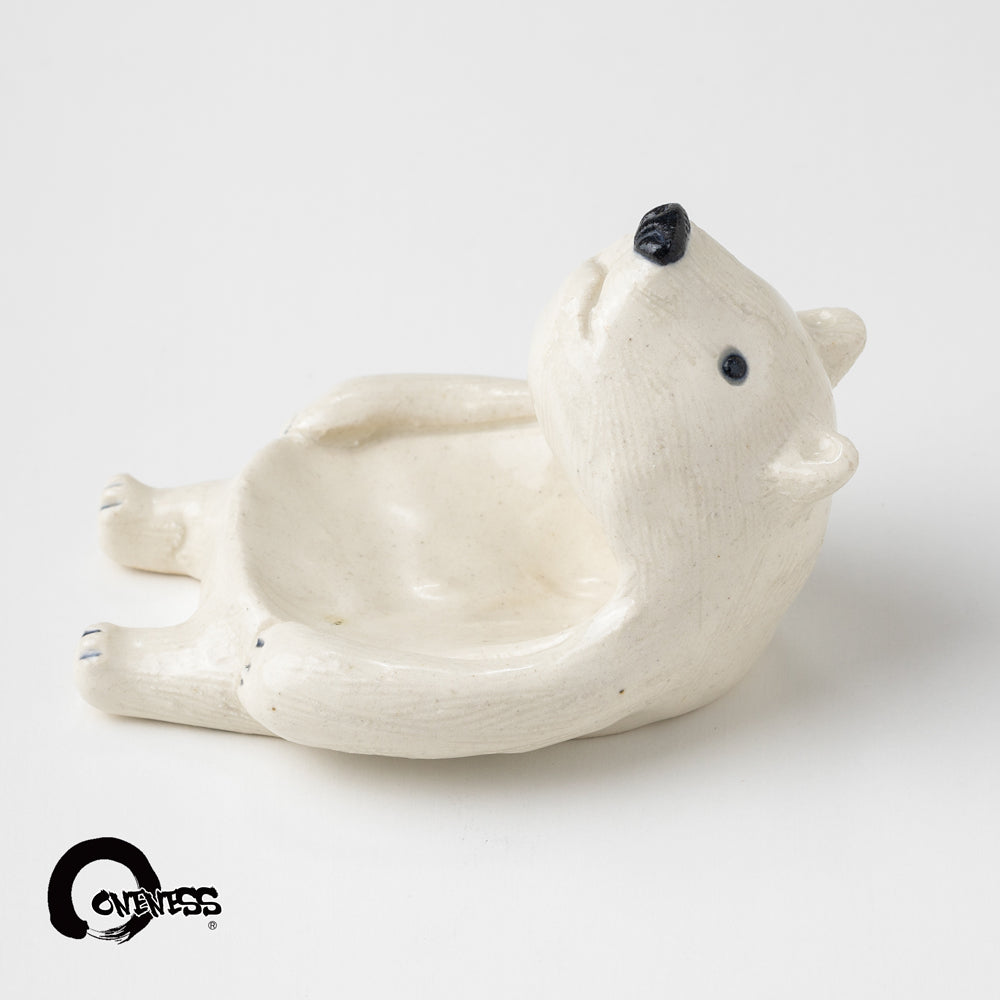 ま工房 しろくまお玉立て· white bear ladele stand