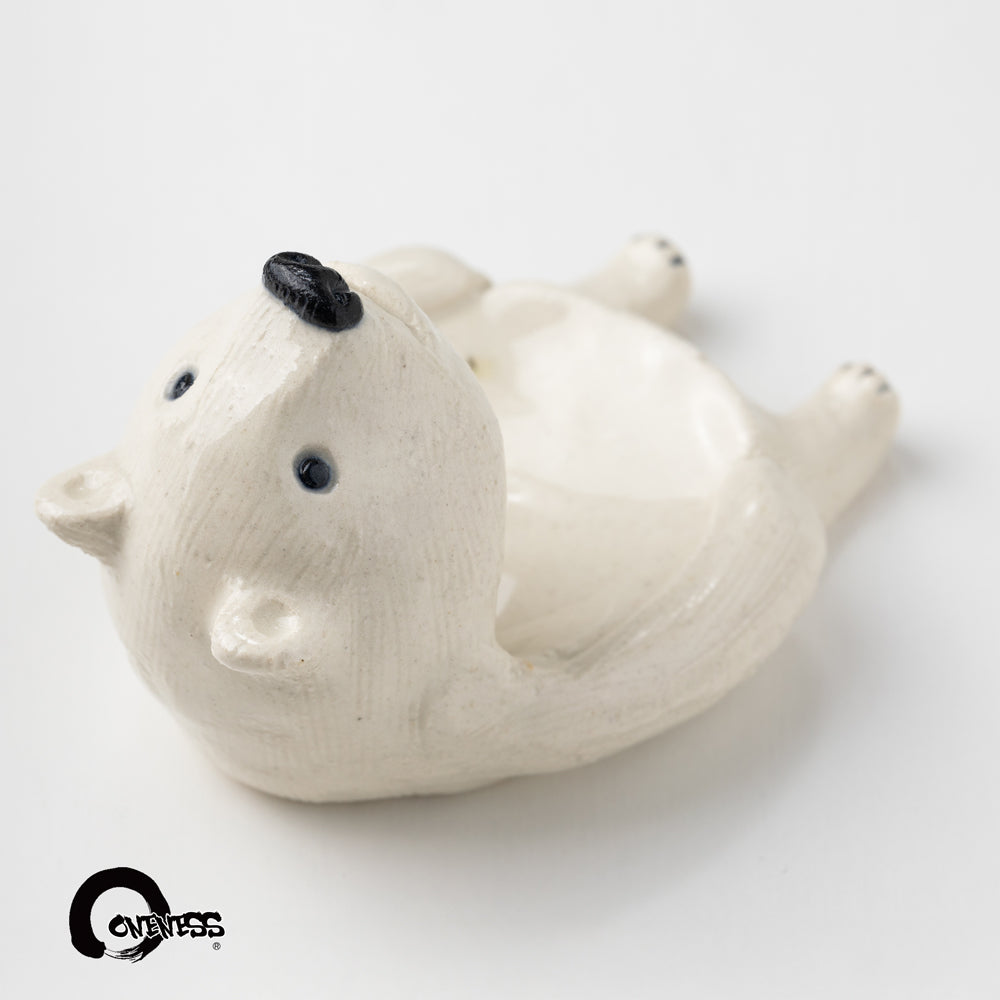 ま工房 しろくまお玉立て· white bear ladele stand