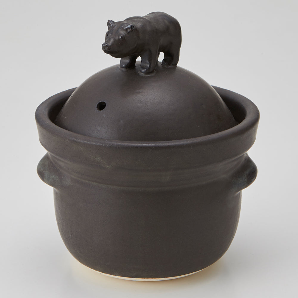 カーモス クマご飯鍋 KAMMOS bear handle ceramic stew pot