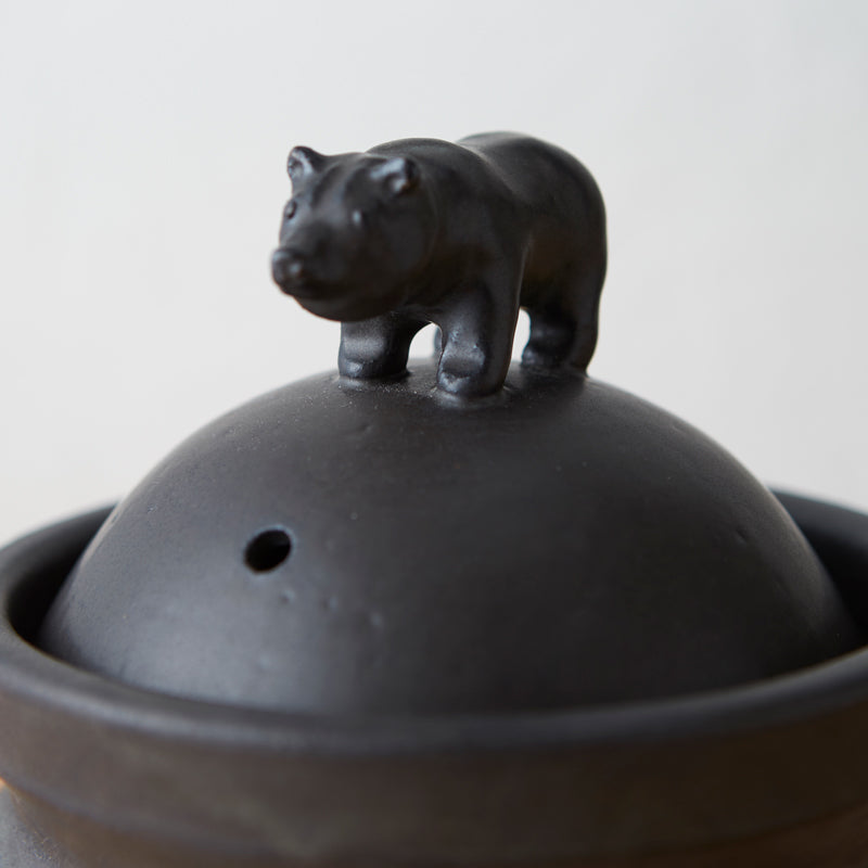 カーモス クマご飯鍋 KAMMOS bear handle ceramic stew pot