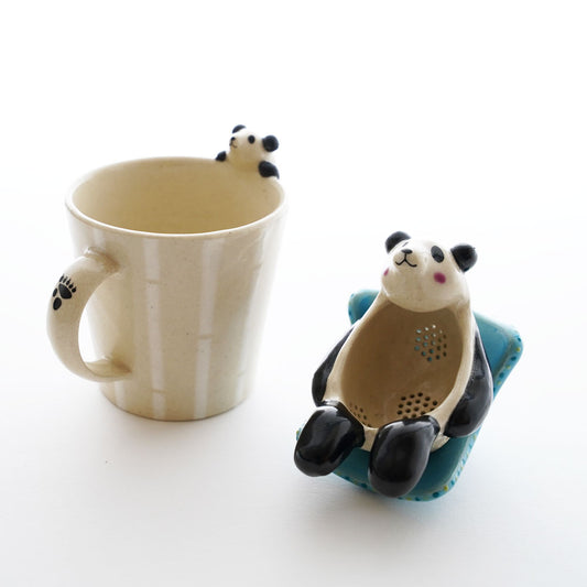 ま工房　パンダ　ティーストレーナー　panda tea strainer