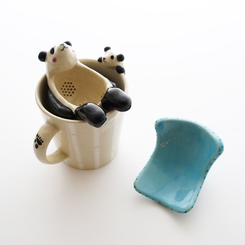 ま工房　パンダ　ティーストレーナー　panda tea strainer