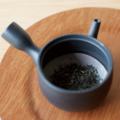 茶樹　急須　chanoki tea pot gray