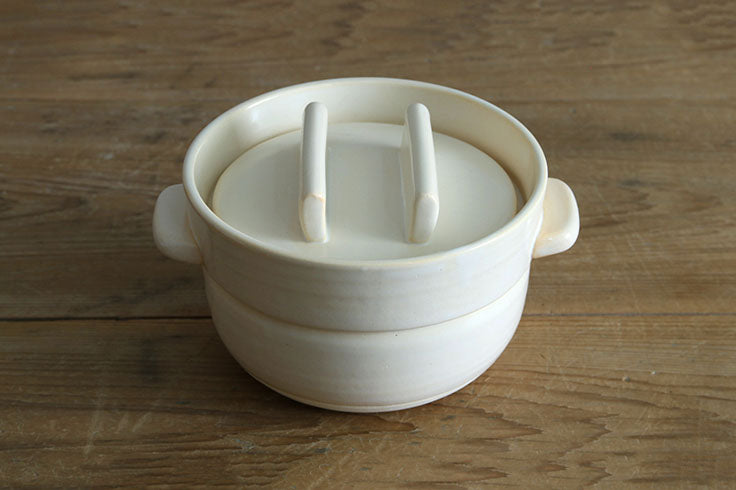 Kamoshik Rice pot  Japanese Donabe/Banko ware