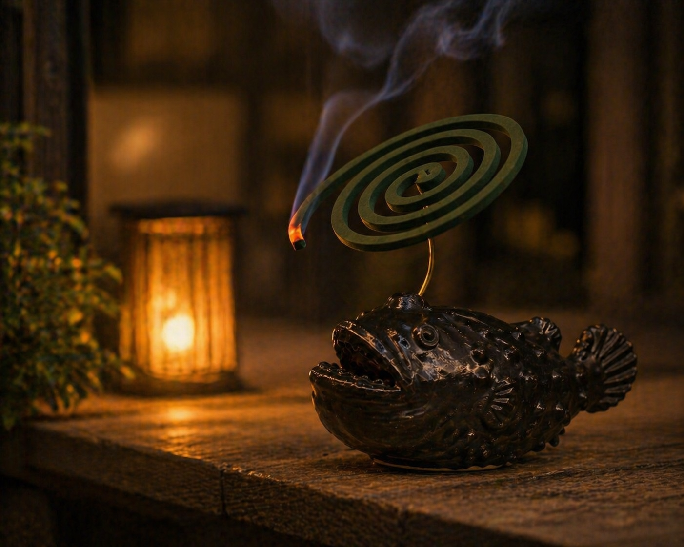 ま工房　あんこう蚊遣り　Anglerfish Mosquito Coil Holder　真工房｜鮟鱇蚊香座