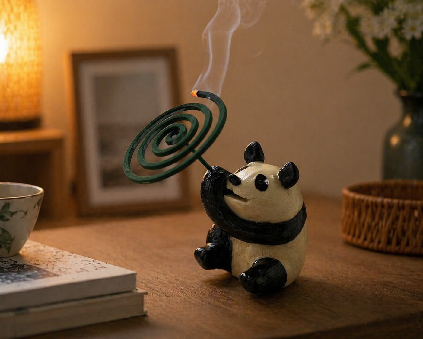 ま工房　パンダ蚊やり　Panda Mosquito Coil Holder　真工房｜大熊猫蚊香座