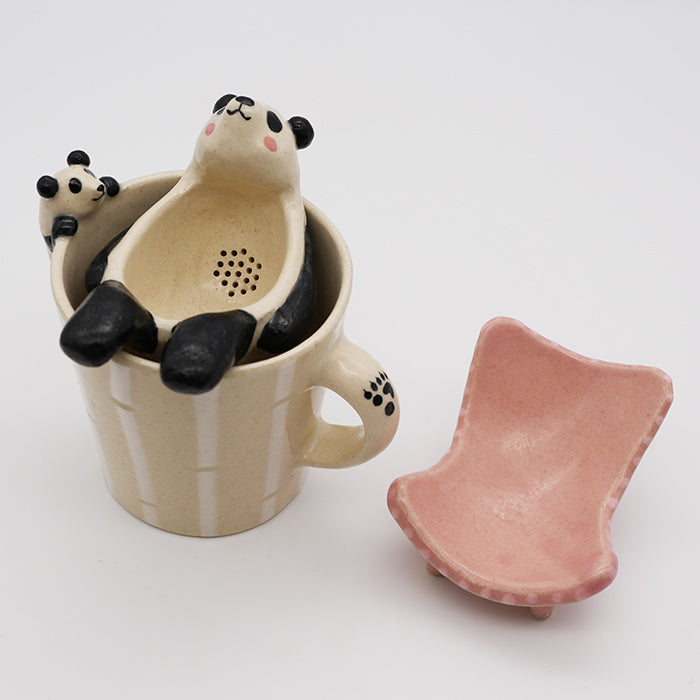 ま工房　パンダ　ティーストレーナー　panda tea strainer