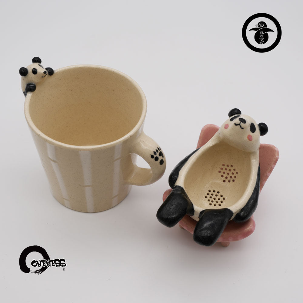 ま工房　パンダ　ティーストレーナー　panda tea strainer