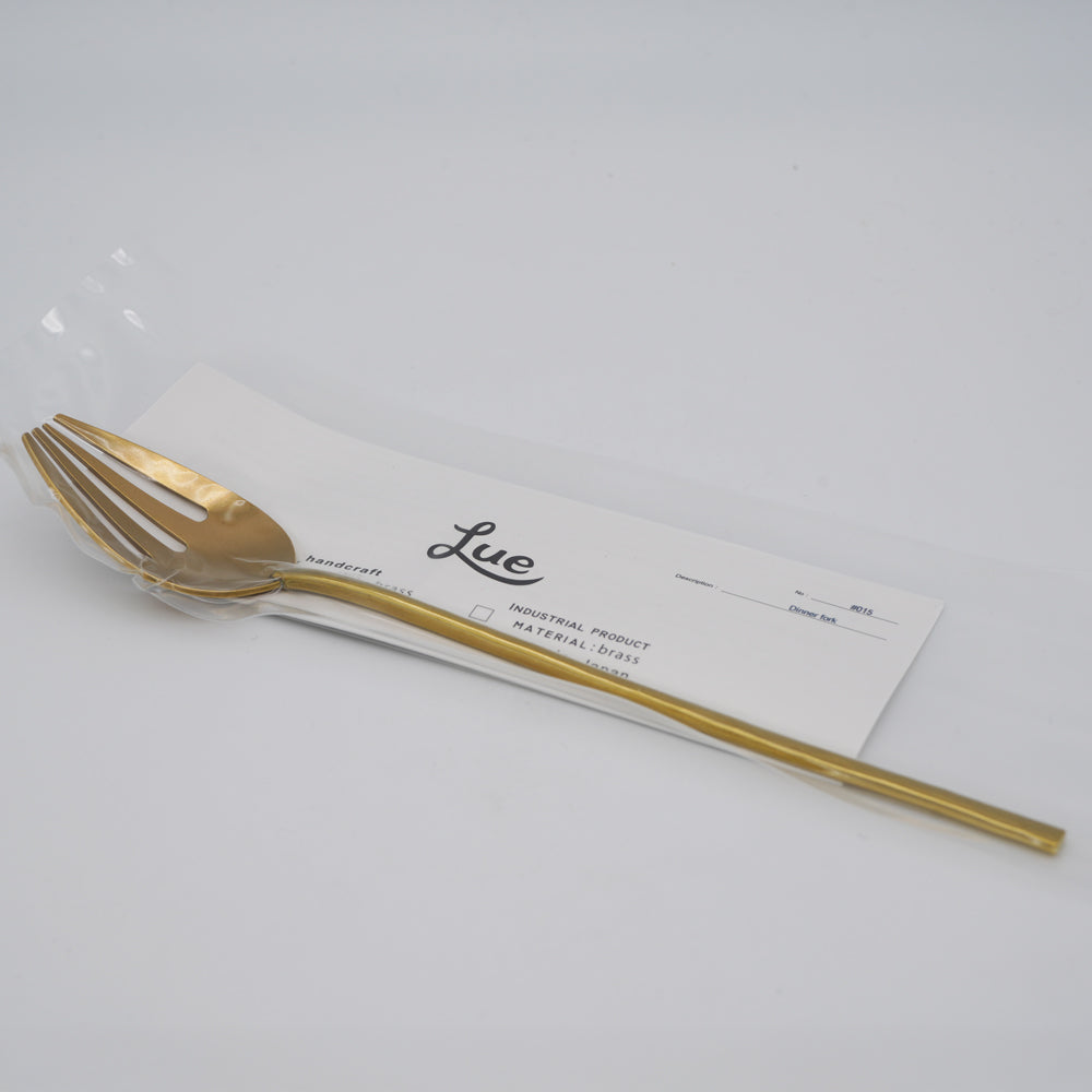 Lue 手作り真鍮　菊池流架　四つ葉フォーク