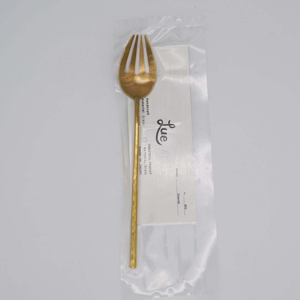 Lue 手作り真鍮　菊池流架　四つ葉フォーク