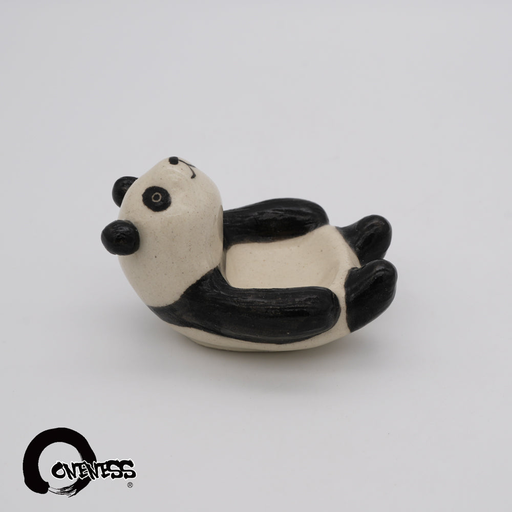 【ま工房　牧田亮】　親子パンダ皿　豆皿 ｜Makobo Studio Makoto Makita – Parent & Baby Panda Dish – Small Plate｜Ma工房 牧田亮 親子熊貓小皿／豆皿