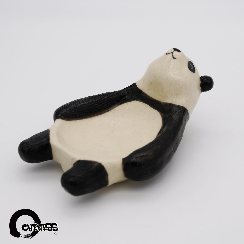 【ま工房　牧田亮】　親子パンダ皿　豆皿 ｜Makobo Studio Makoto Makita – Parent & Baby Panda Dish – Small Plate｜Ma工房 牧田亮 親子熊貓小皿／豆皿