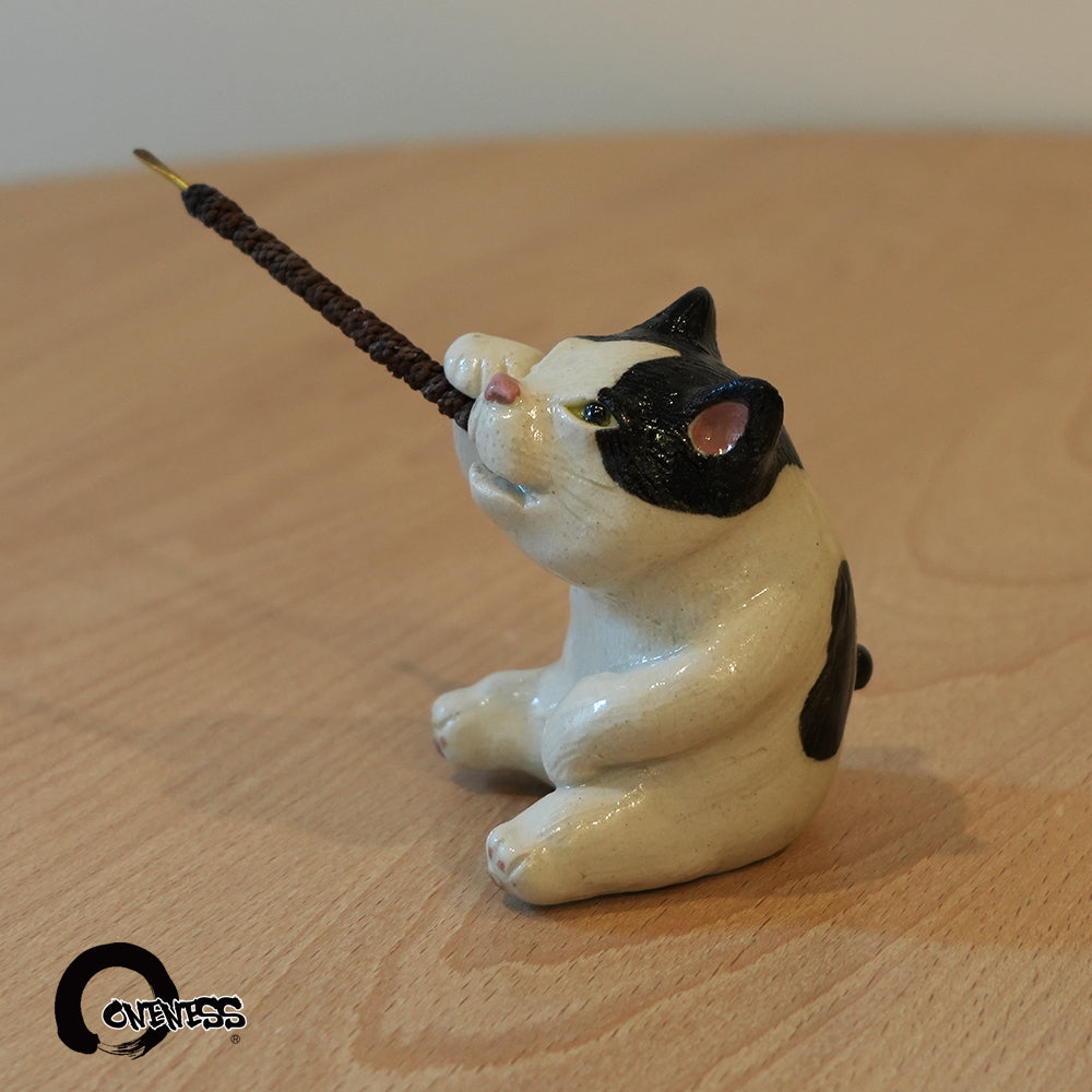 ま工房　ネコ蚊やり　Cat Mosquito Coil Holder　真工房｜猫蚊香座