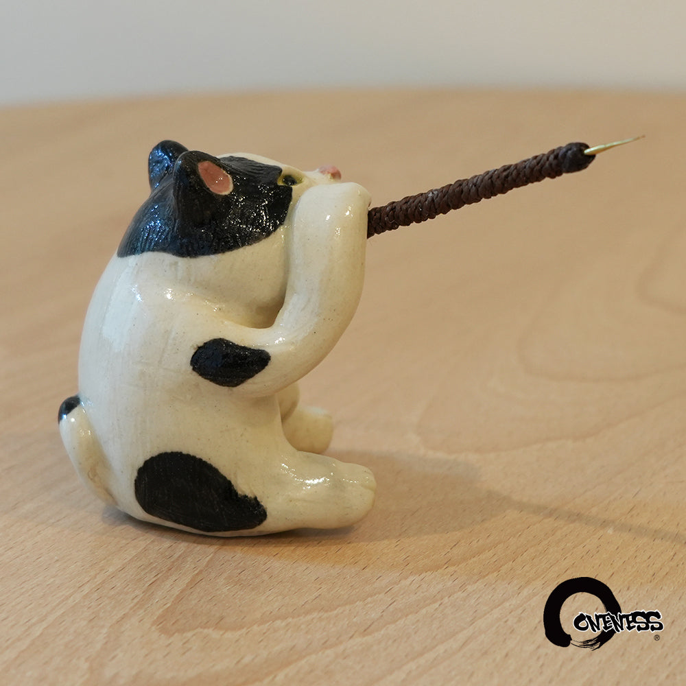 ま工房　ネコ蚊やり　Cat Mosquito Coil Holder　真工房｜猫蚊香座