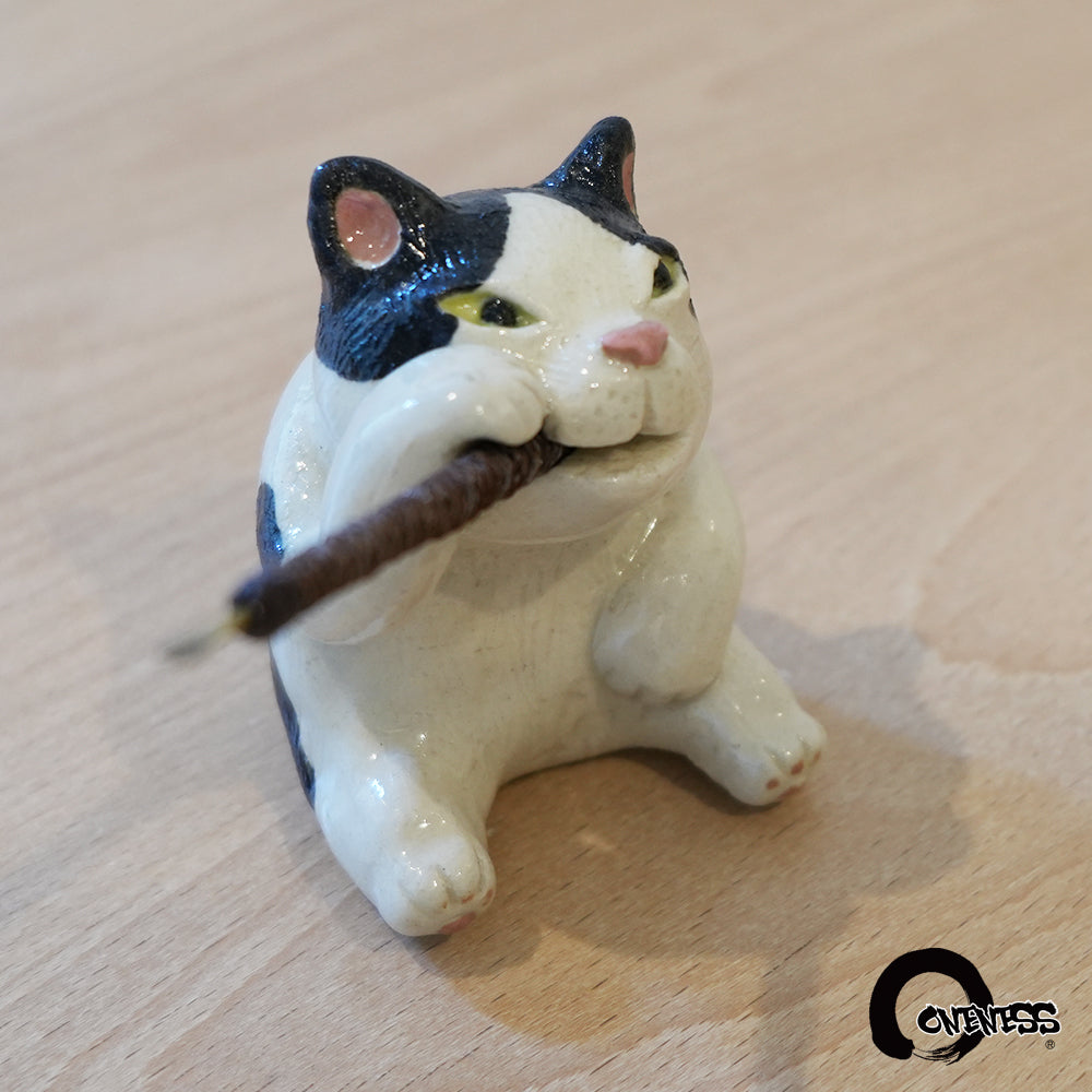ま工房　ネコ蚊やり　Cat Mosquito Coil Holder　真工房｜猫蚊香座