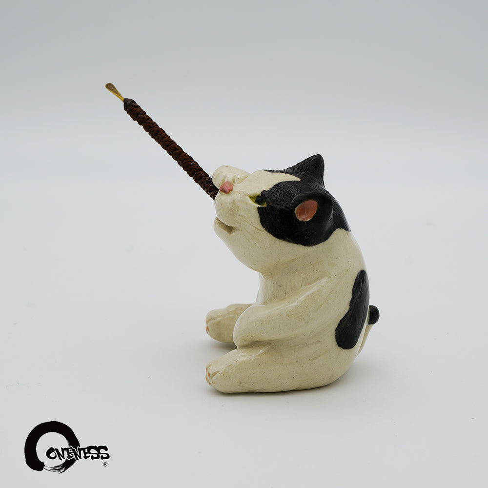 ま工房　ネコ蚊やり　Cat Mosquito Coil Holder　真工房｜猫蚊香座