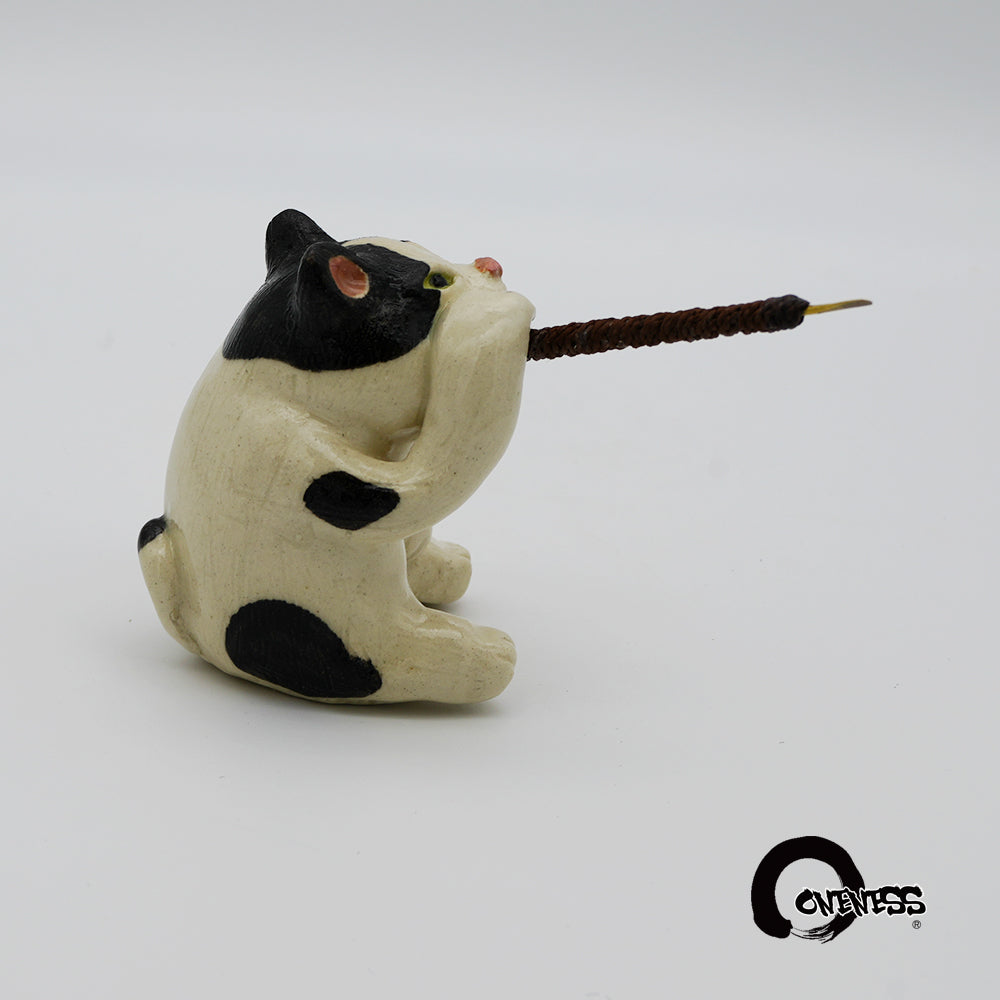 ま工房　ネコ蚊やり　Cat Mosquito Coil Holder　真工房｜猫蚊香座
