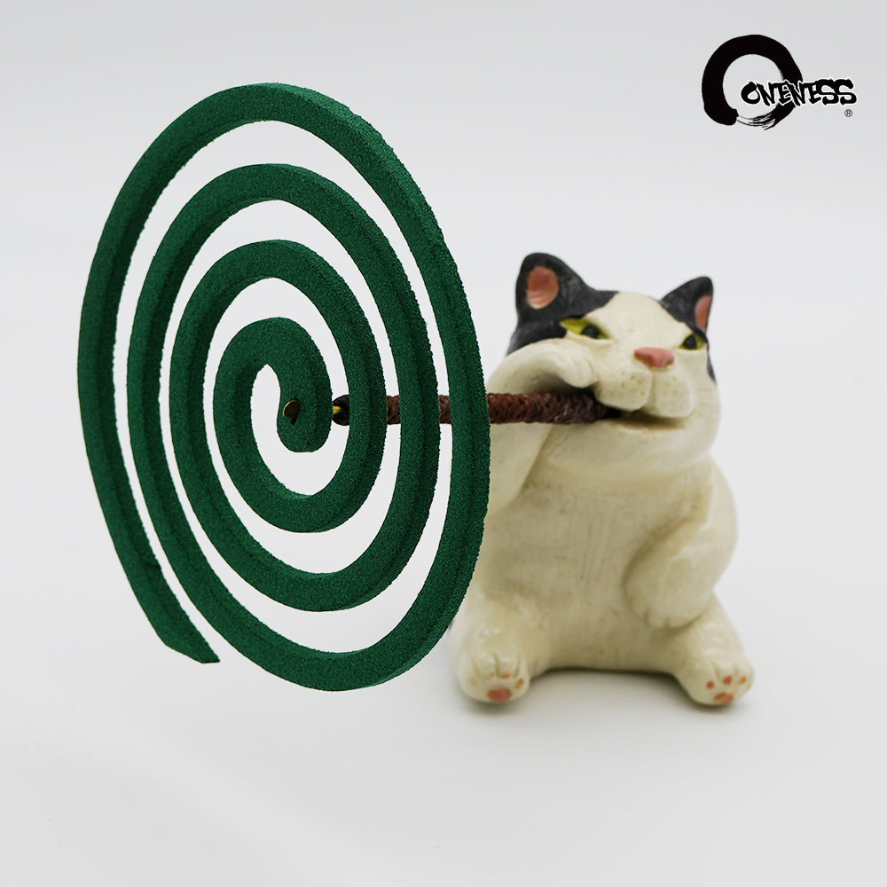 ま工房　ネコ蚊やり　Cat Mosquito Coil Holder　真工房｜猫蚊香座