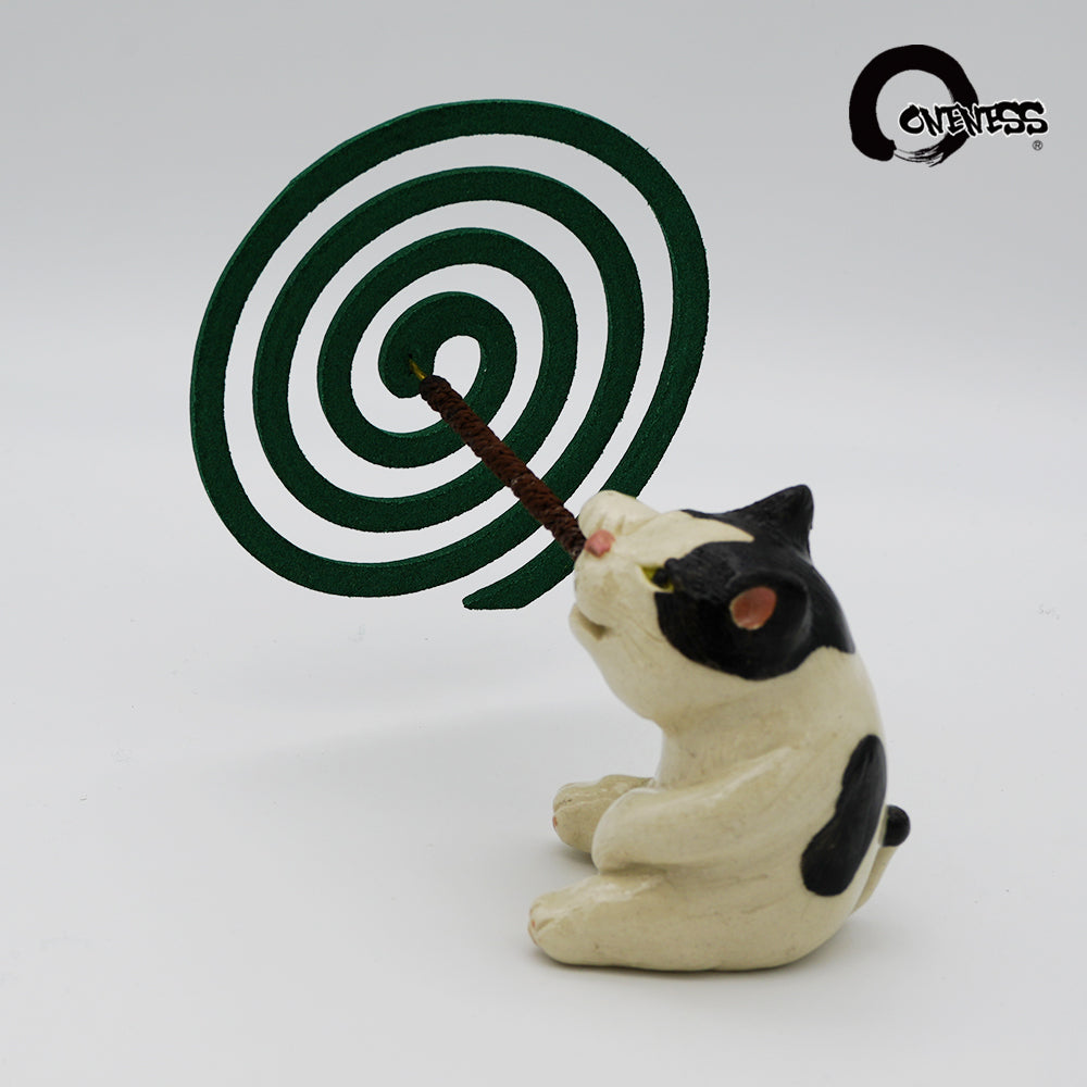 ま工房　ネコ蚊やり　Cat Mosquito Coil Holder　真工房｜猫蚊香座