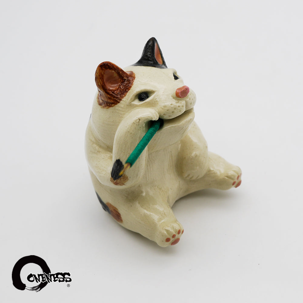 ま工房　ネコ蚊やり　Cat Mosquito Coil Holder　真工房｜猫蚊香座