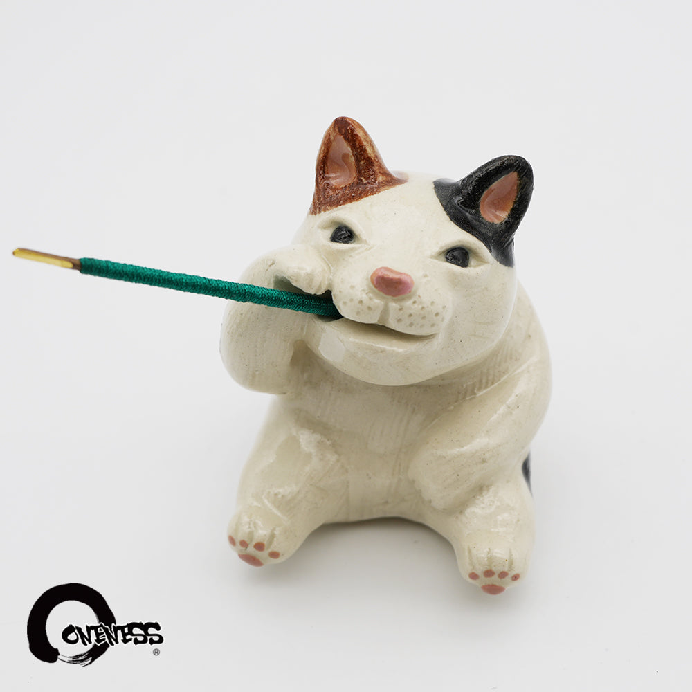 ま工房　ネコ蚊やり　Cat Mosquito Coil Holder　真工房｜猫蚊香座