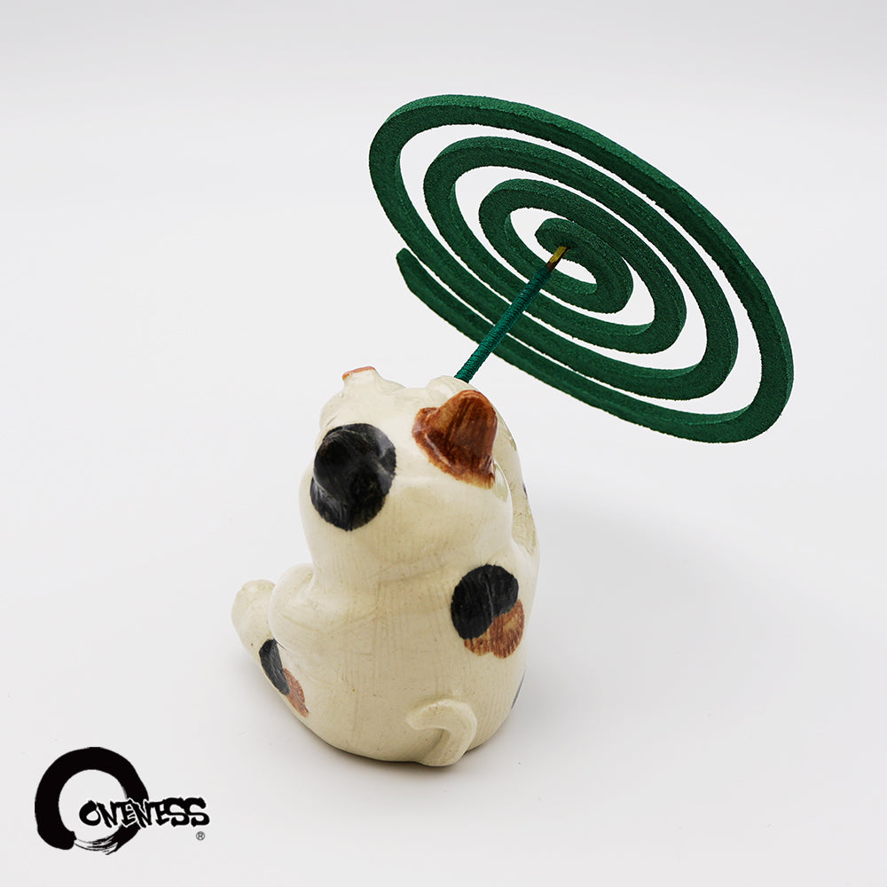 ま工房　ネコ蚊やり　Cat Mosquito Coil Holder　真工房｜猫蚊香座