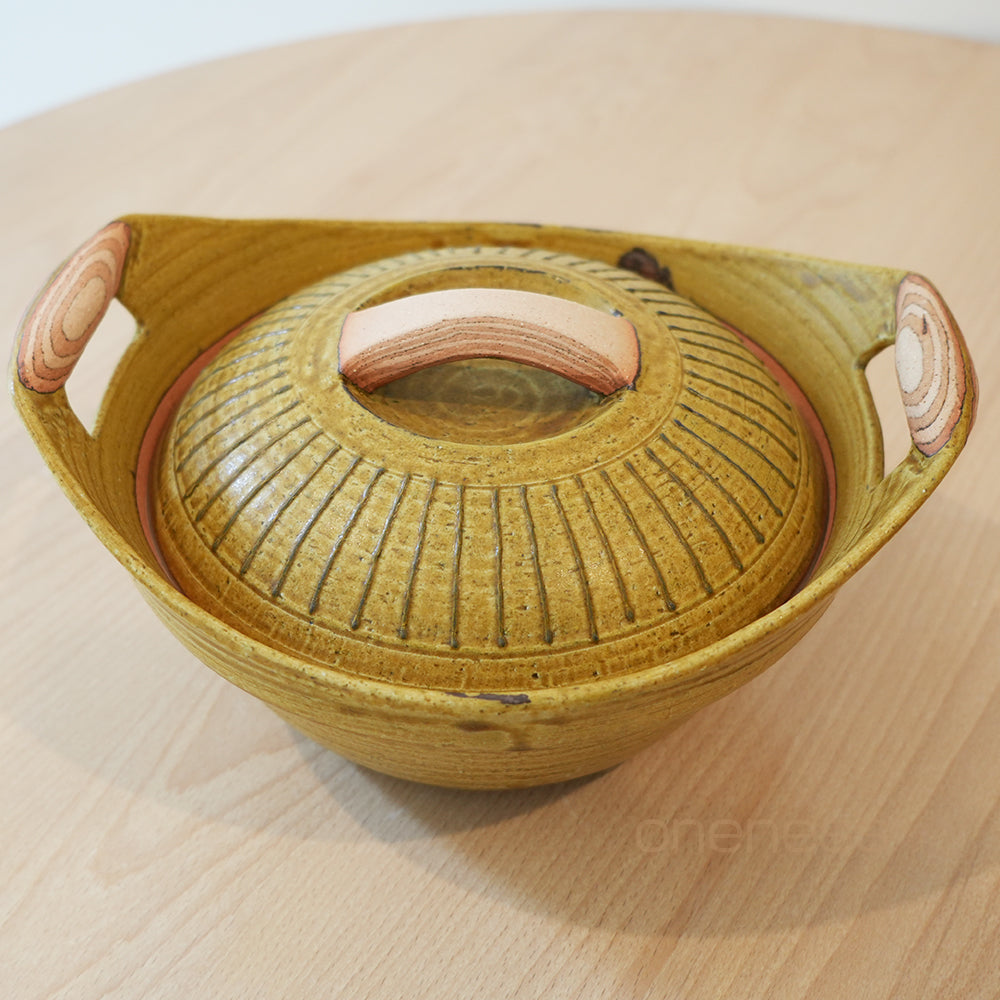 Hirofumi Fujii Irapo Glaze Casserole Doppoen Handmade Japanese Heat-Resistant Pottery