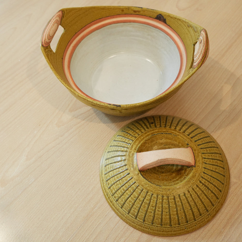 Hirofumi Fujii Irapo Glaze Casserole Doppoen Handmade Japanese Heat-Resistant Pottery
