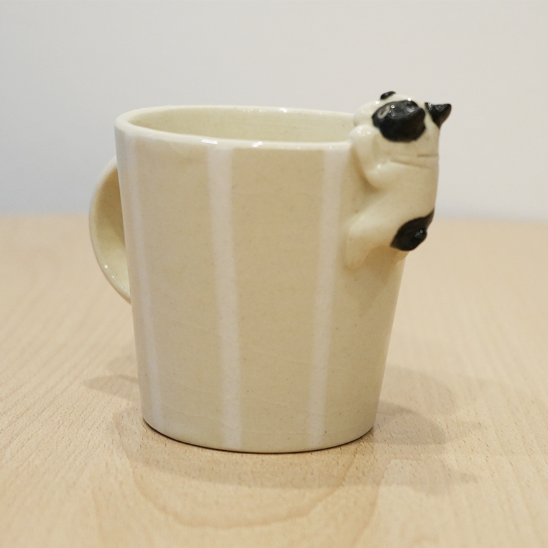 【ま工房　牧田亮】　フレンチブルドッグ　マグカップ ｜Makobo Studio Makoto Makita – French Bulldog Mug｜Ma工房 牧田亮 法國鬥牛犬馬克杯