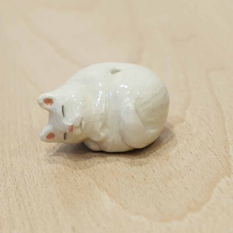 【ま工房　牧田亮】　ねこ香立て ｜Makobo Studio Makoto Makita – Cat Incense Holder｜Ma工房 牧田亮 貓咪手工香座