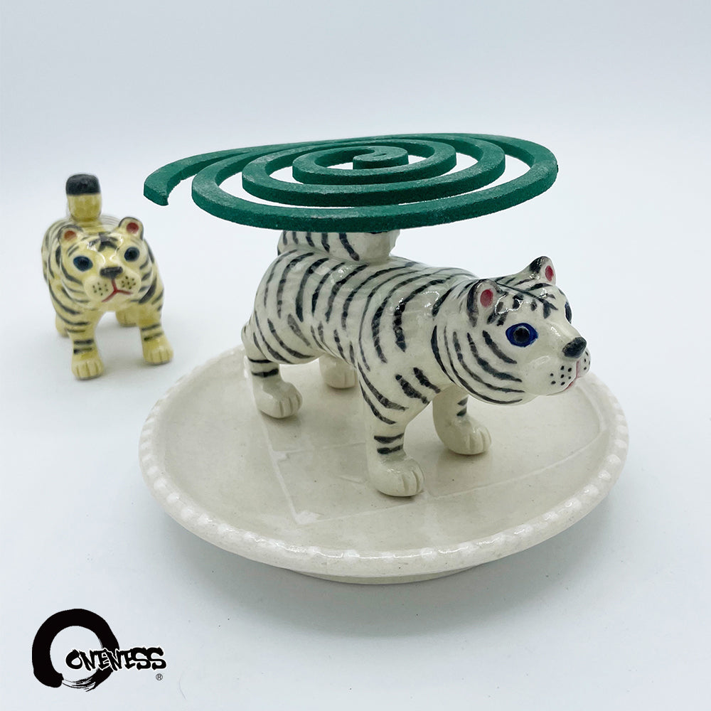【ま工房　牧田亮】　タイガー蚊やり ｜Makobo Studio Makoto Makita – Tiger Incense Burner｜Ma工房 牧田亮 虎手工蚊香座