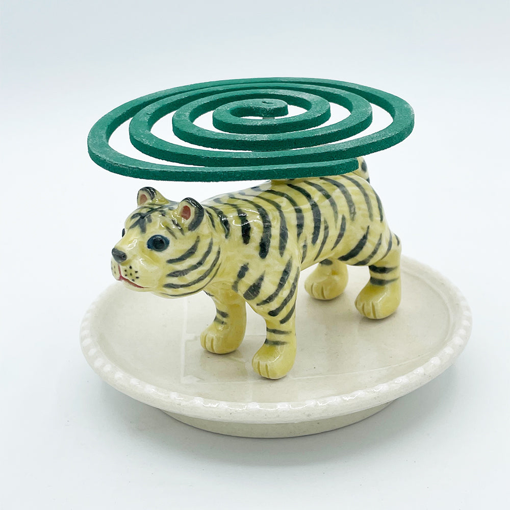 【ま工房　牧田亮】　タイガー蚊やり ｜Makobo Studio Makoto Makita – Tiger Incense Burner｜Ma工房 牧田亮 虎手工蚊香座