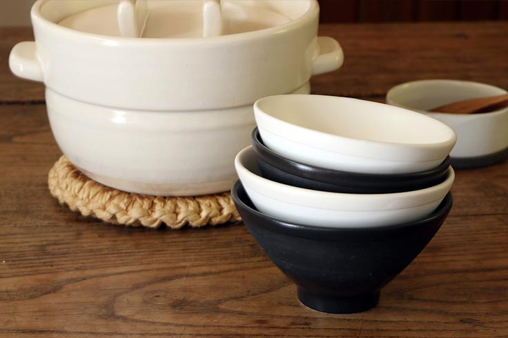 Kamoshik Rice pot  Japanese Donabe/Banko ware
