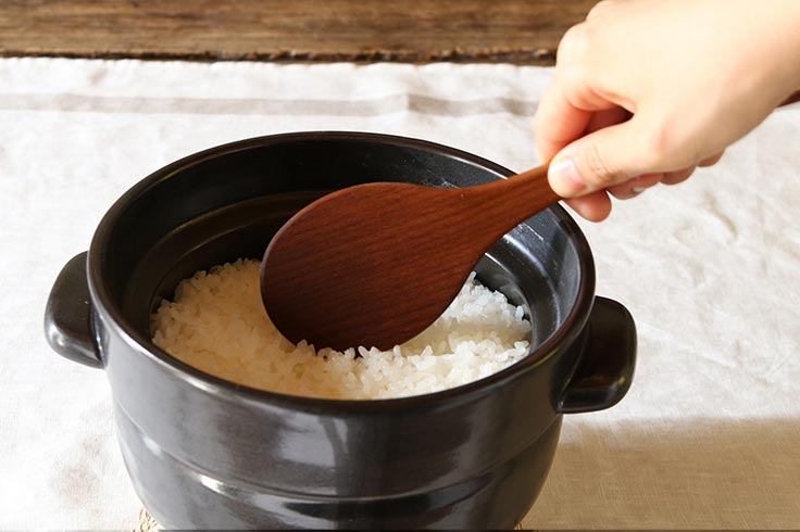 Kamoshik Rice pot  Japanese Donabe/Banko ware