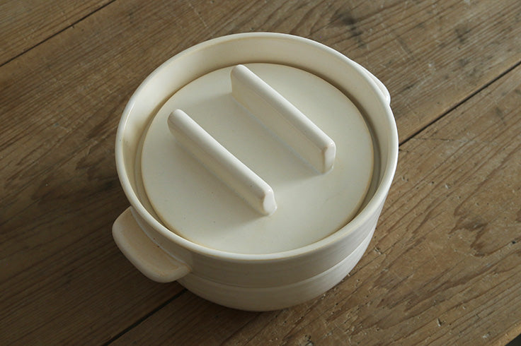 Kamoshik Rice pot  Japanese Donabe/Banko ware
