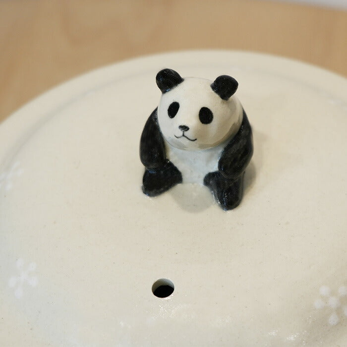 【ま工房　牧田亮】パンダ土鍋 1L ｜Makobo Studio Makoto Makita – Panda Donabe (1L)｜Ma工房 牧田亮 熊貓陶土鍋 (1L)