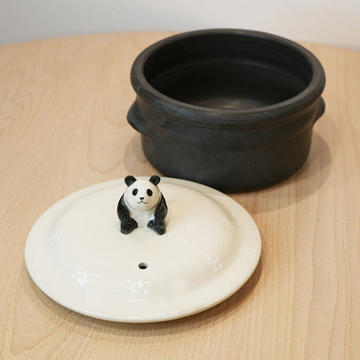 【ま工房　牧田亮】パンダ土鍋 1L ｜Makobo Studio Makoto Makita – Panda Donabe (1L)｜Ma工房 牧田亮 熊貓陶土鍋 (1L)