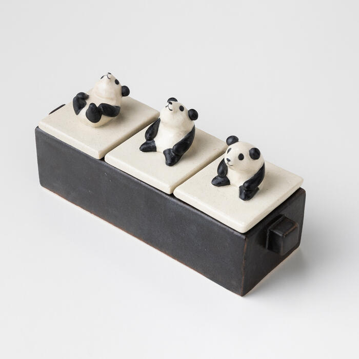 【ま工房】 パンダ薬味入れ｜Ma Kobo Studio - Panda Seasoning Holder｜【Ma工房】 熊猫调味罐